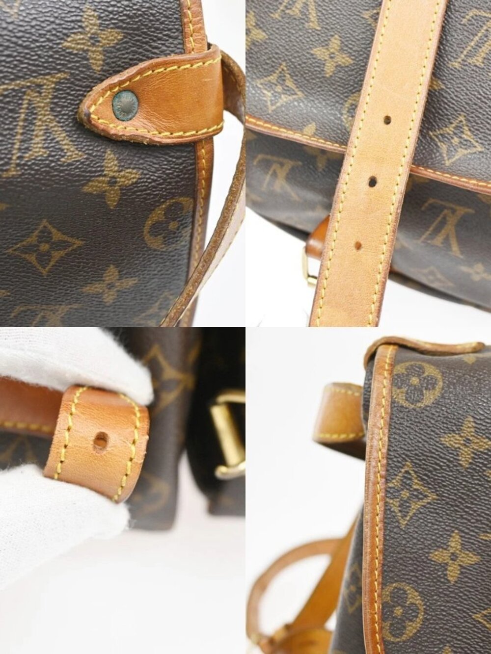 LOUIS VUITTON Saumur 35 Shoulder Bag Monogram Leather BN France M42254 88CA793 - Picture 9 of 16